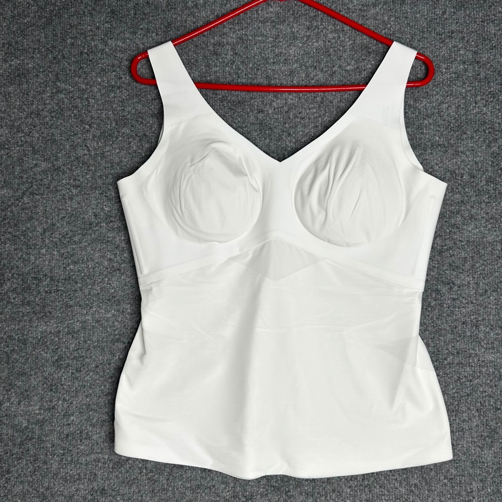 Honeylove LiftWear Cami White Wireless Support Shapewear Camisole 1X